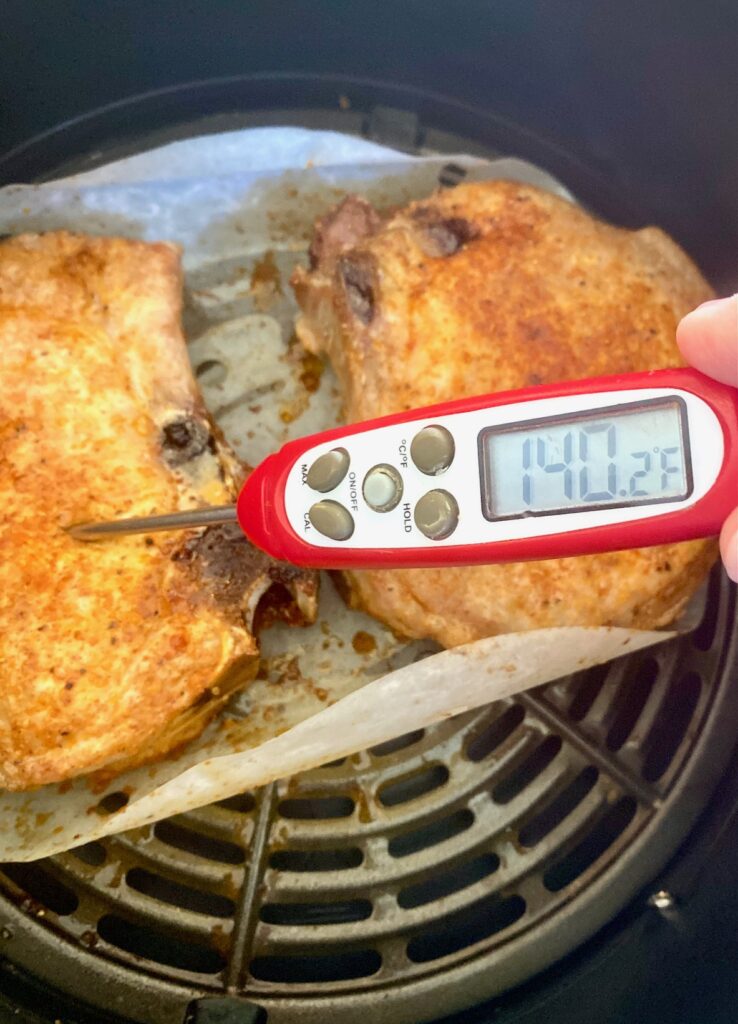 pork chops at 140 degree chops
