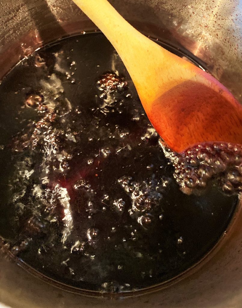 Simmer and reduce to syrup