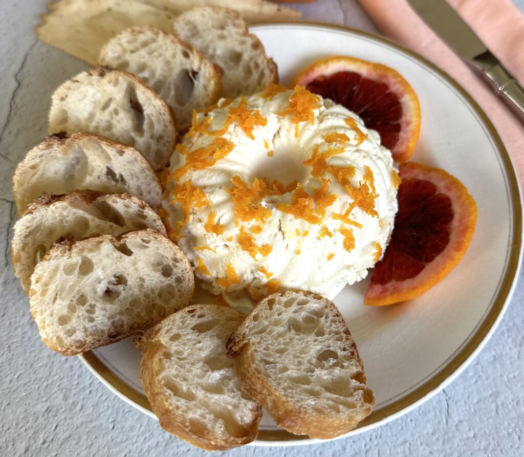 Blood Orange Ricotta Cheese