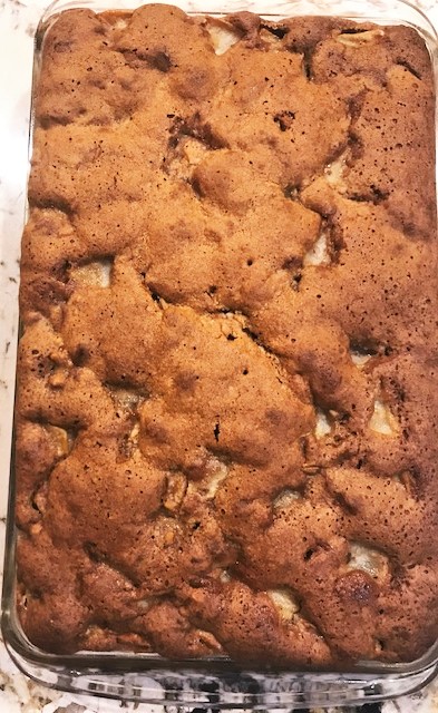 Freshly Baked Pear Cake