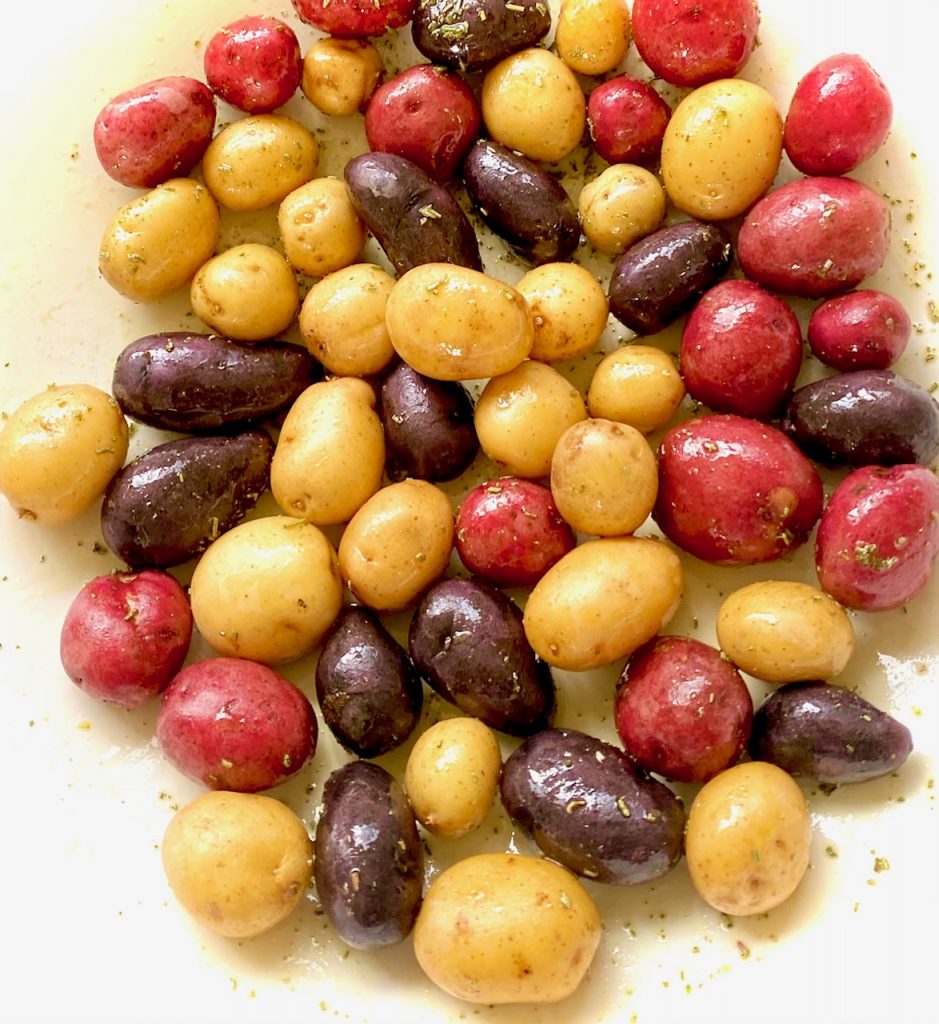 baby potatoes with herbs