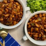 2 bowls baked beans