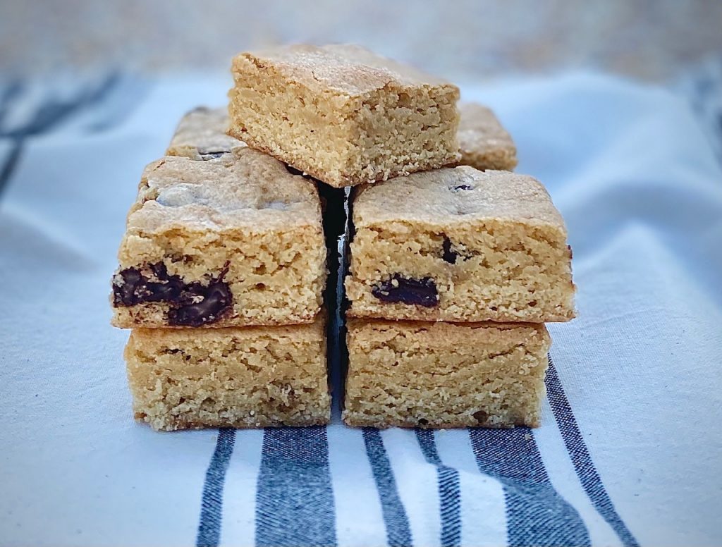 a stack of blondie bars