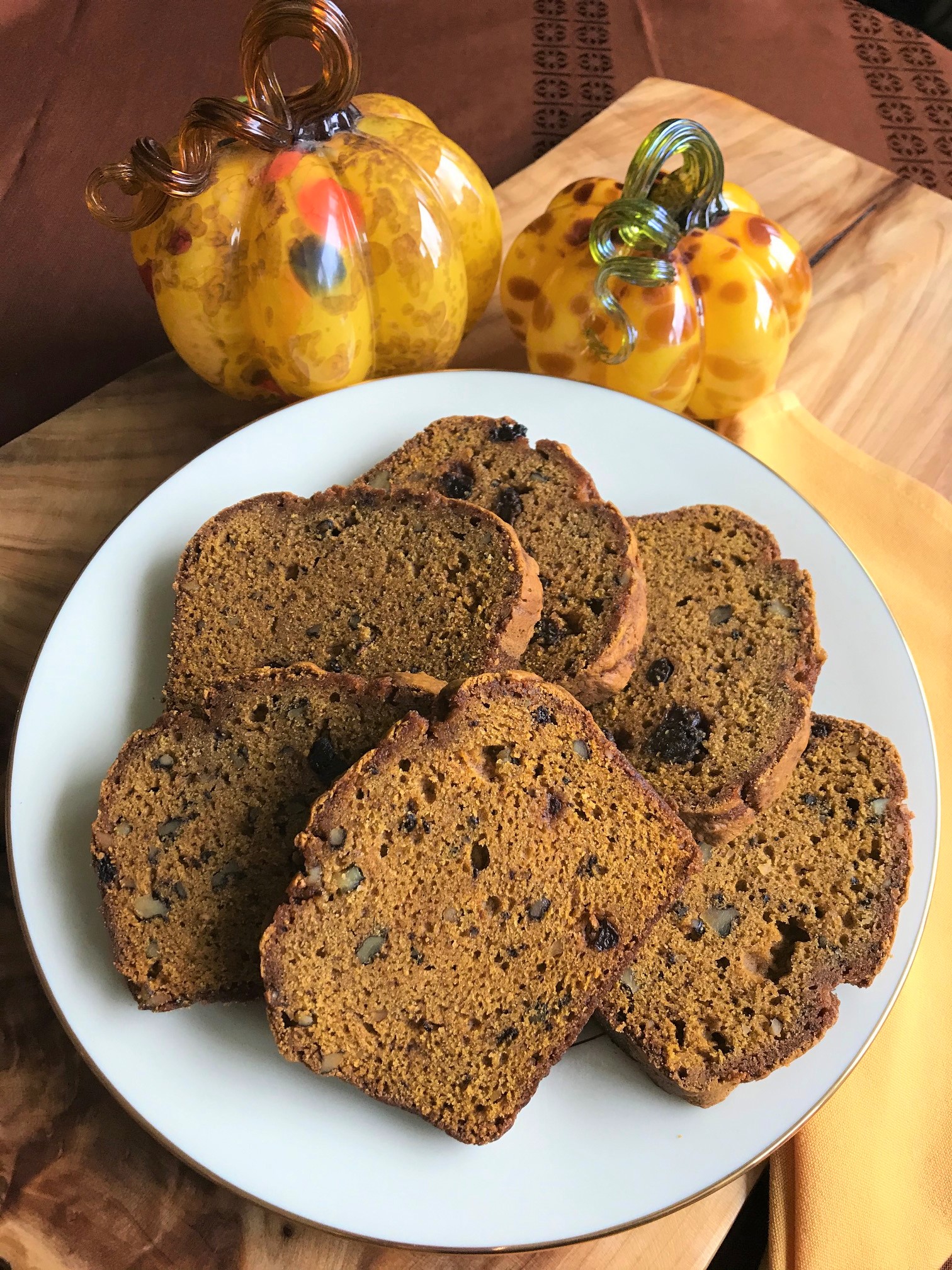 Sliced Pumpkin Bread