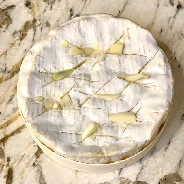 Brie scored for cooking