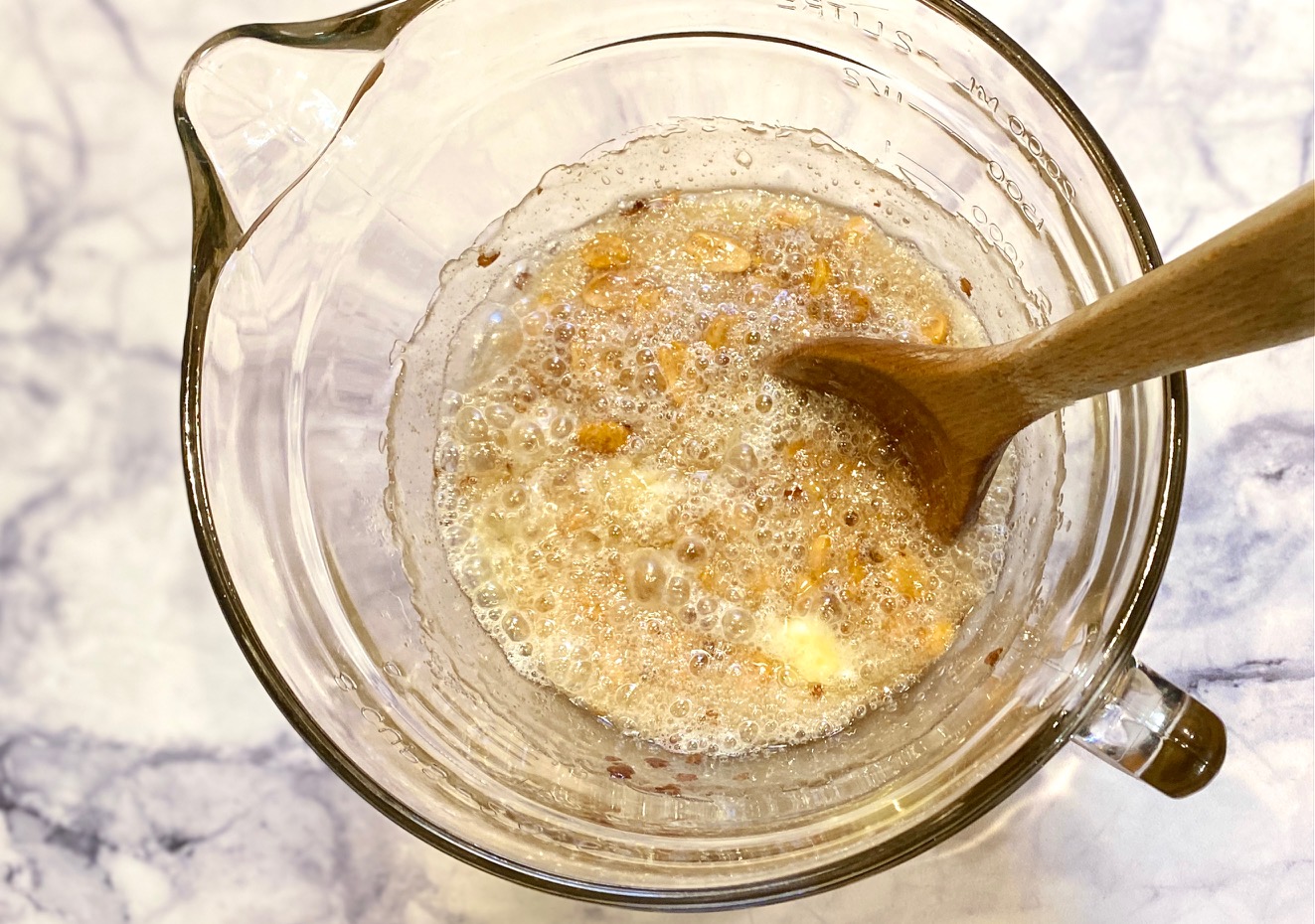 sugar syrup with butter