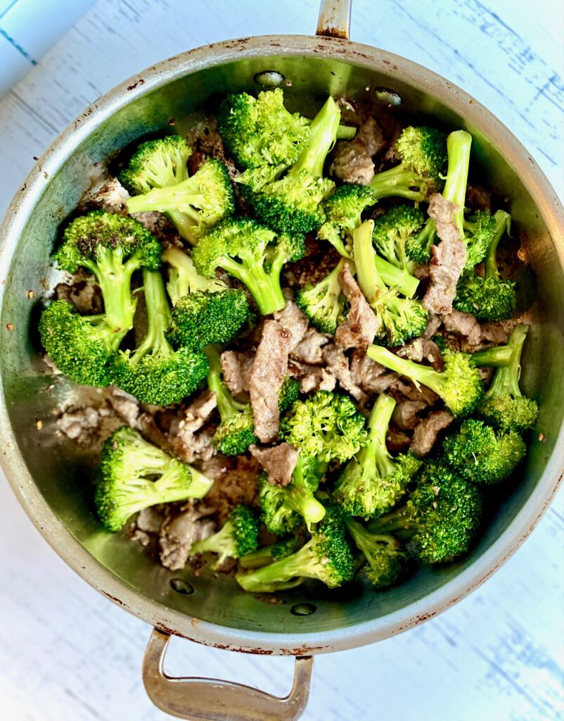 stir-fry in a pan