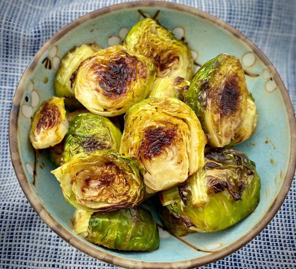 roasted brussels with balsamic vinegar