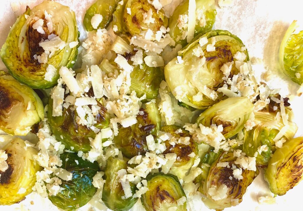 Garlic Parmesan sprouts