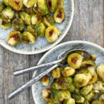 brussel sprouts in 2 bowls