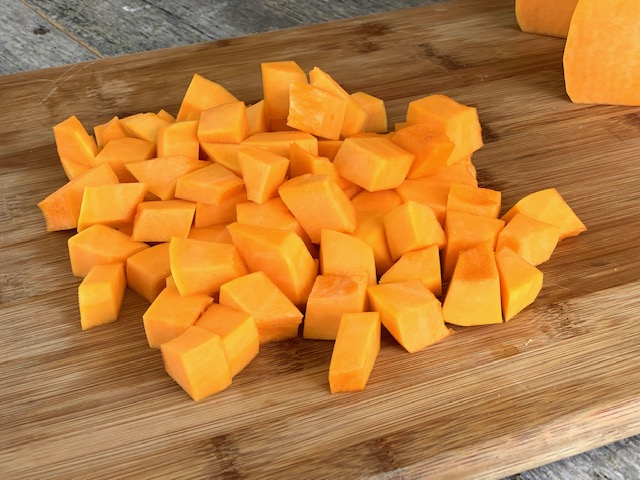 Cubed butternut squash