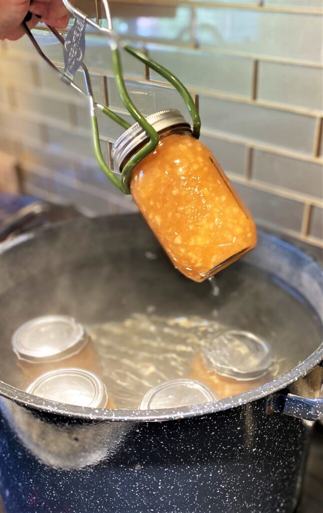 Lifting jars in and out of water bath