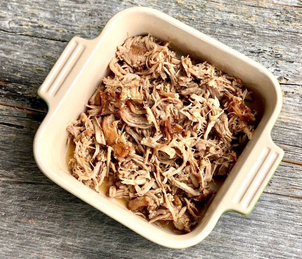 Carnitas for the taco filling