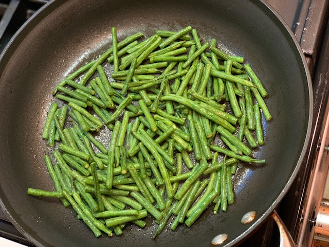 Chinese Long Beans cut up