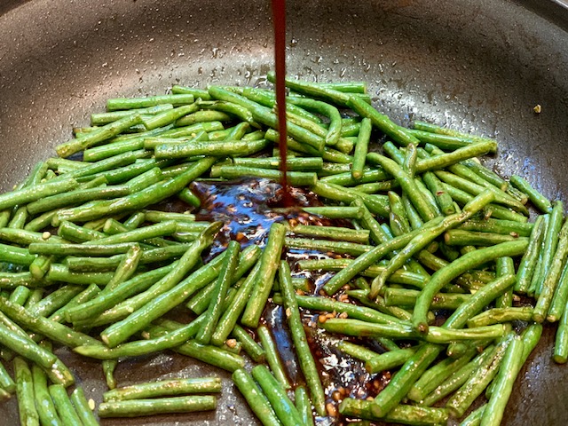 Chinese Long Beans with sauce