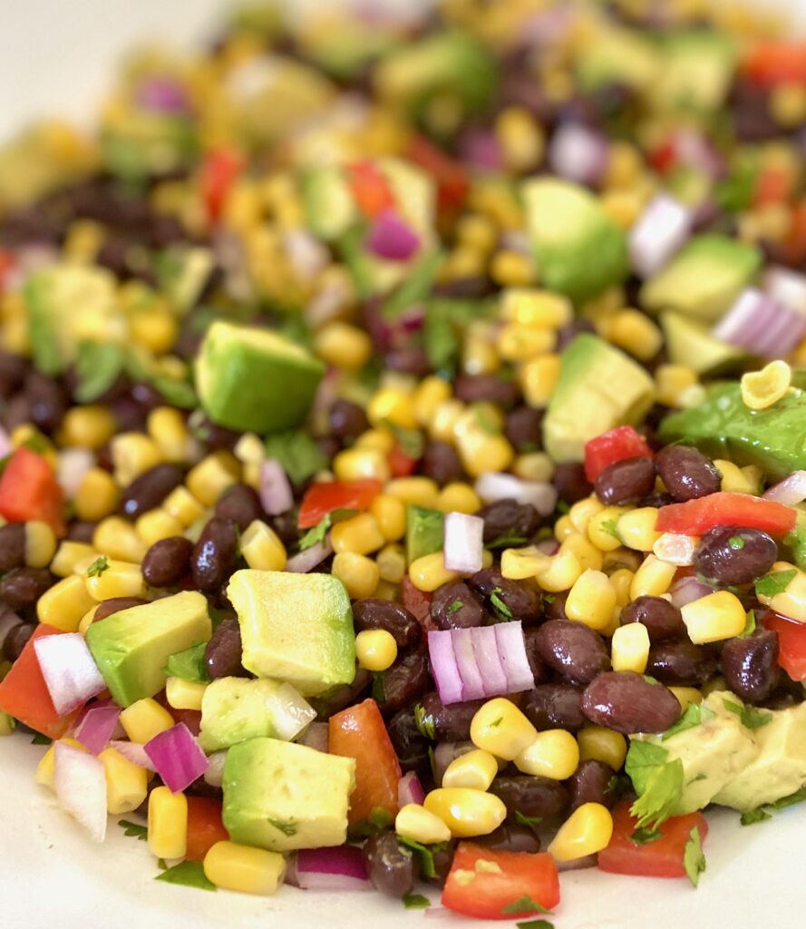 beans and veggies mixed