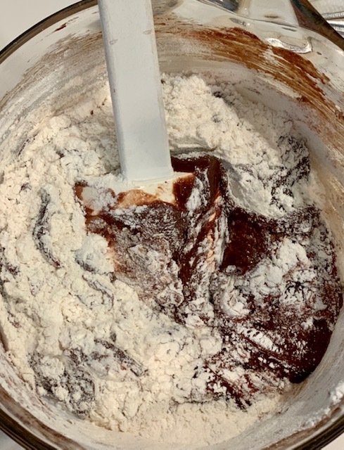 Dark Chocolate Crinkle Cookie dough