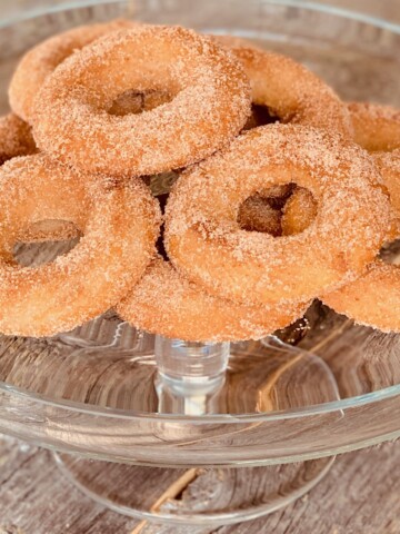 Baked Churro Donuts with Cinnamon Sugar