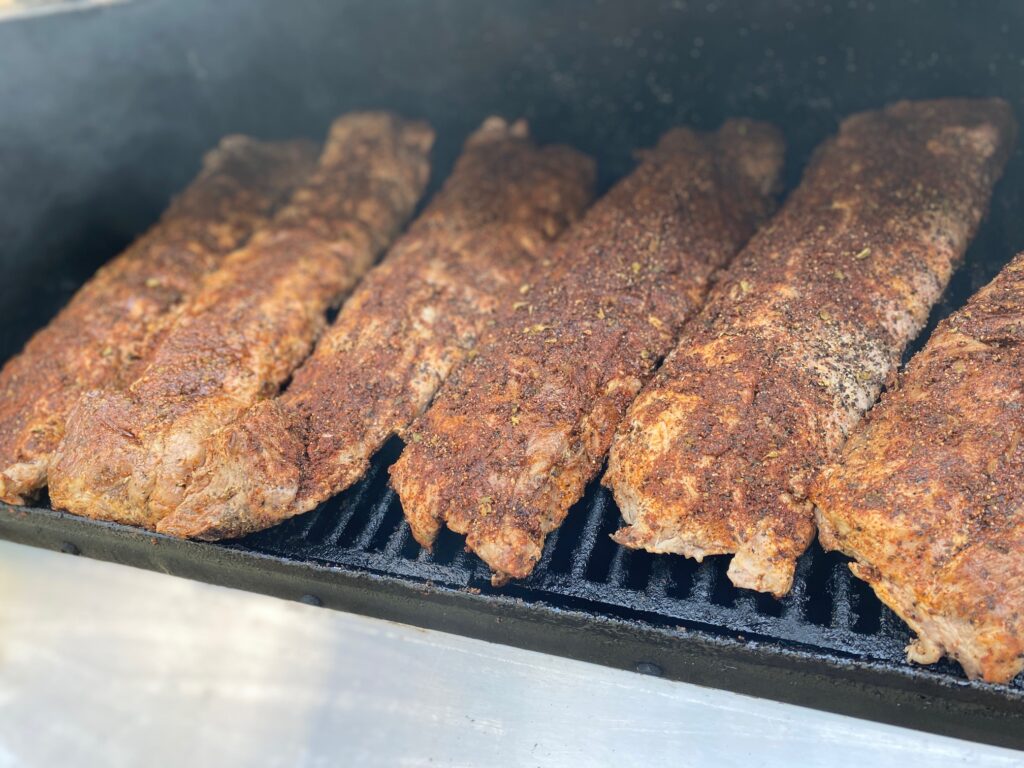 cooking in a smoker