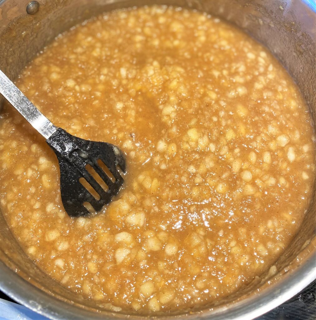 Finished Homemade Applesauce