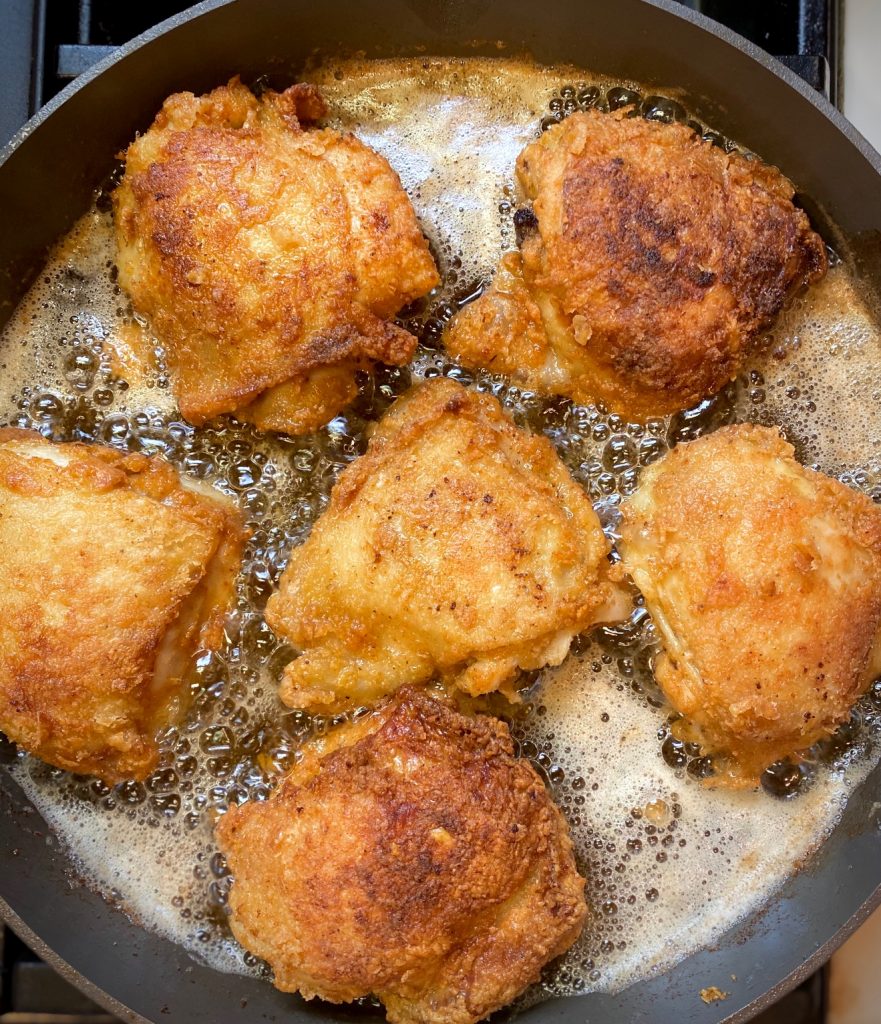 Fried Chicken in a pan