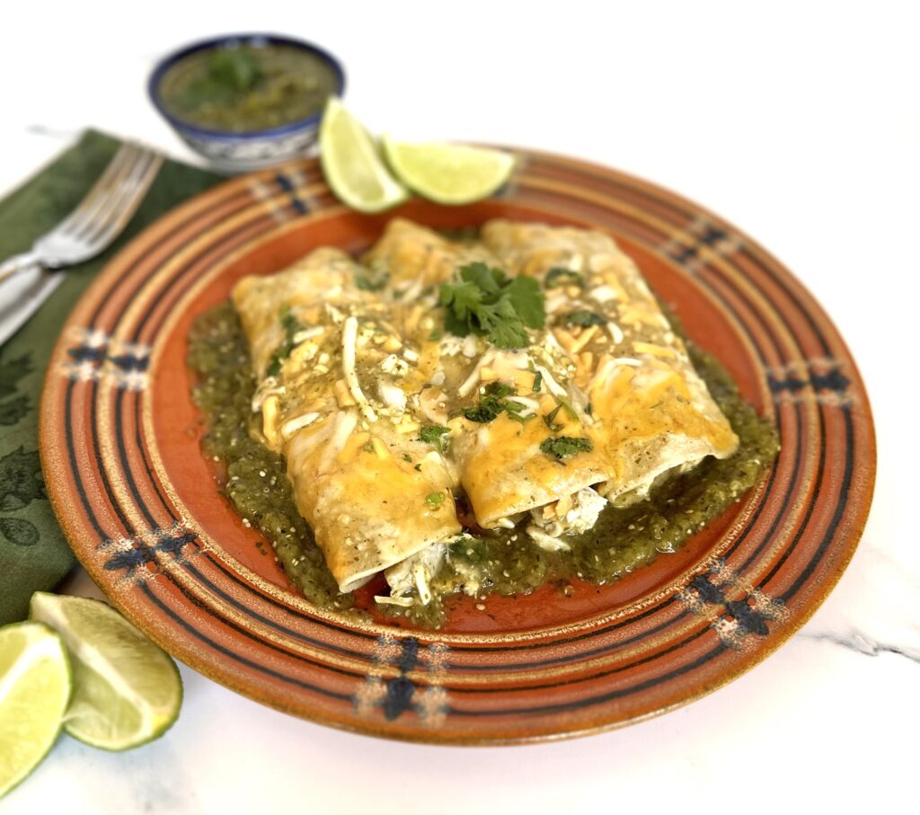Green Chicken Enchiladas
