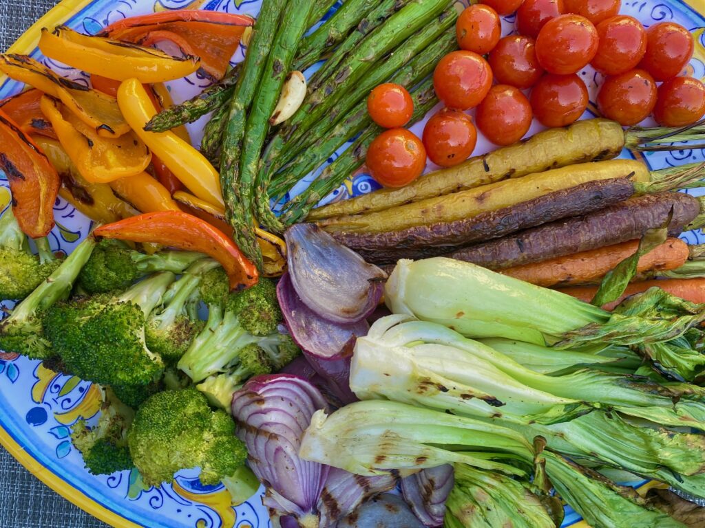 variety of grilled vegetables