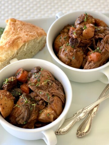 Guinness Irish Pot Roast in bowls