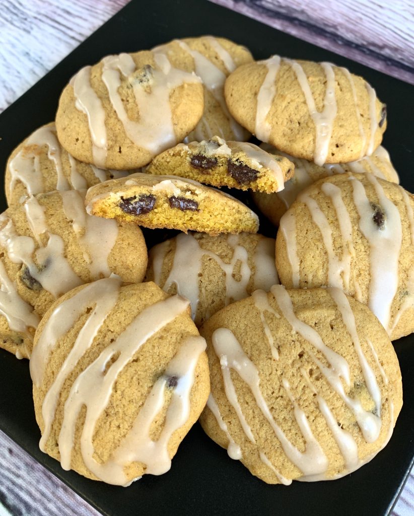 Pumpkin Spice Cookies with Pumpkin Glaze