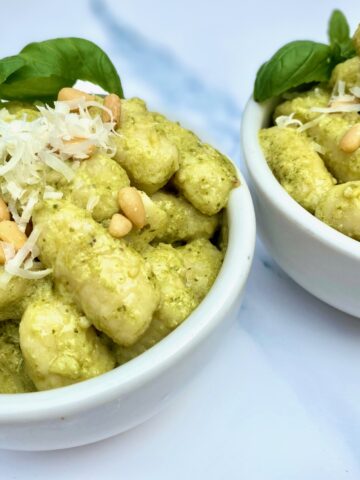 2 bowls of creamy dumplings