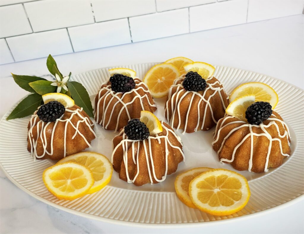 Finished Lemon Olive Oil cakes