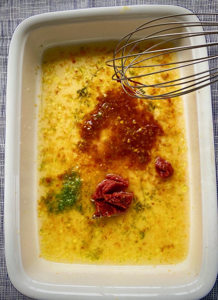 Making marinade for pork tenderloin