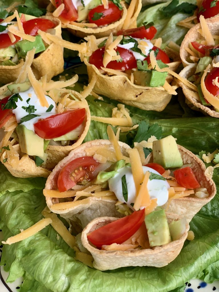 Mini party taco cups
