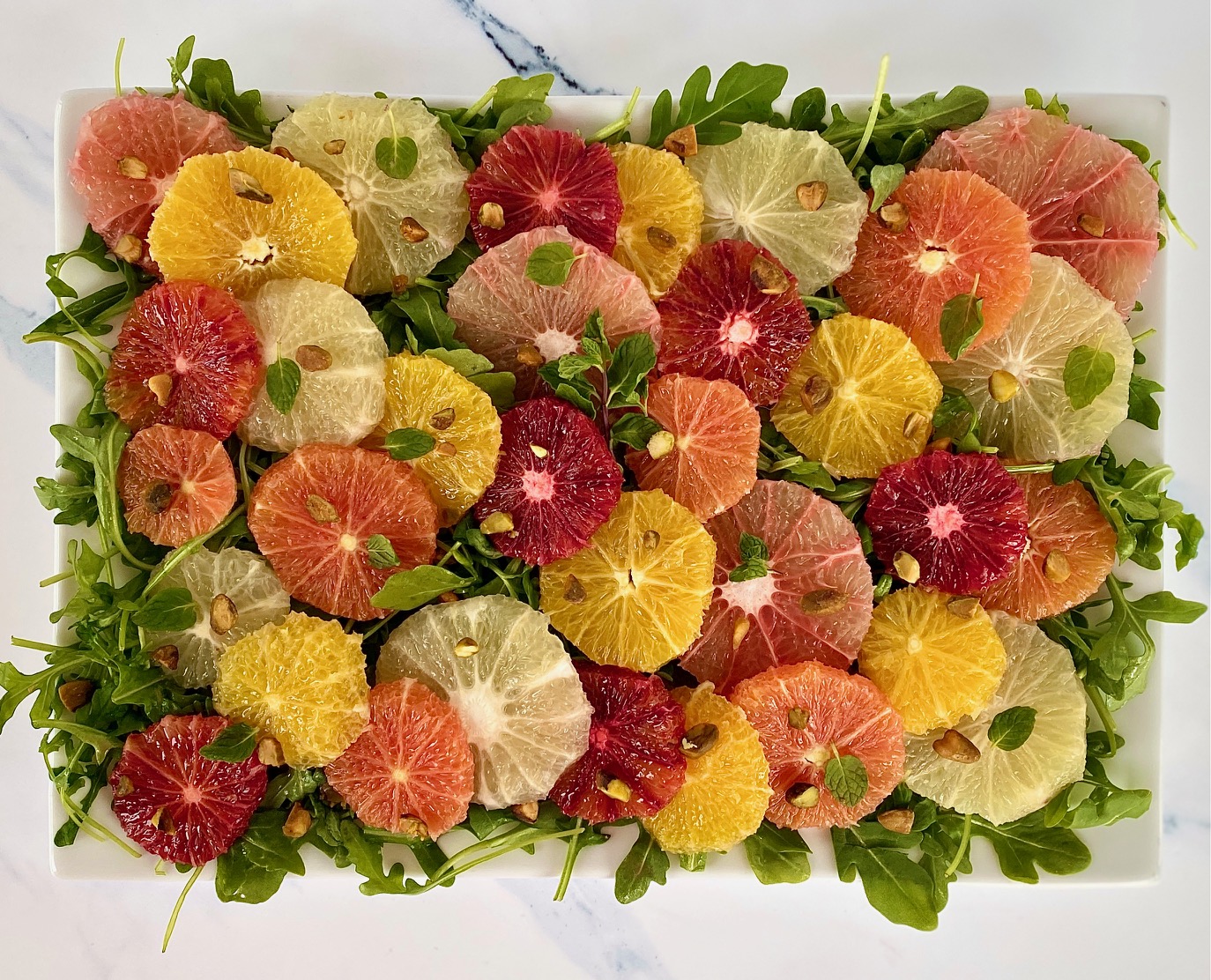 Overhead Citrus Salad