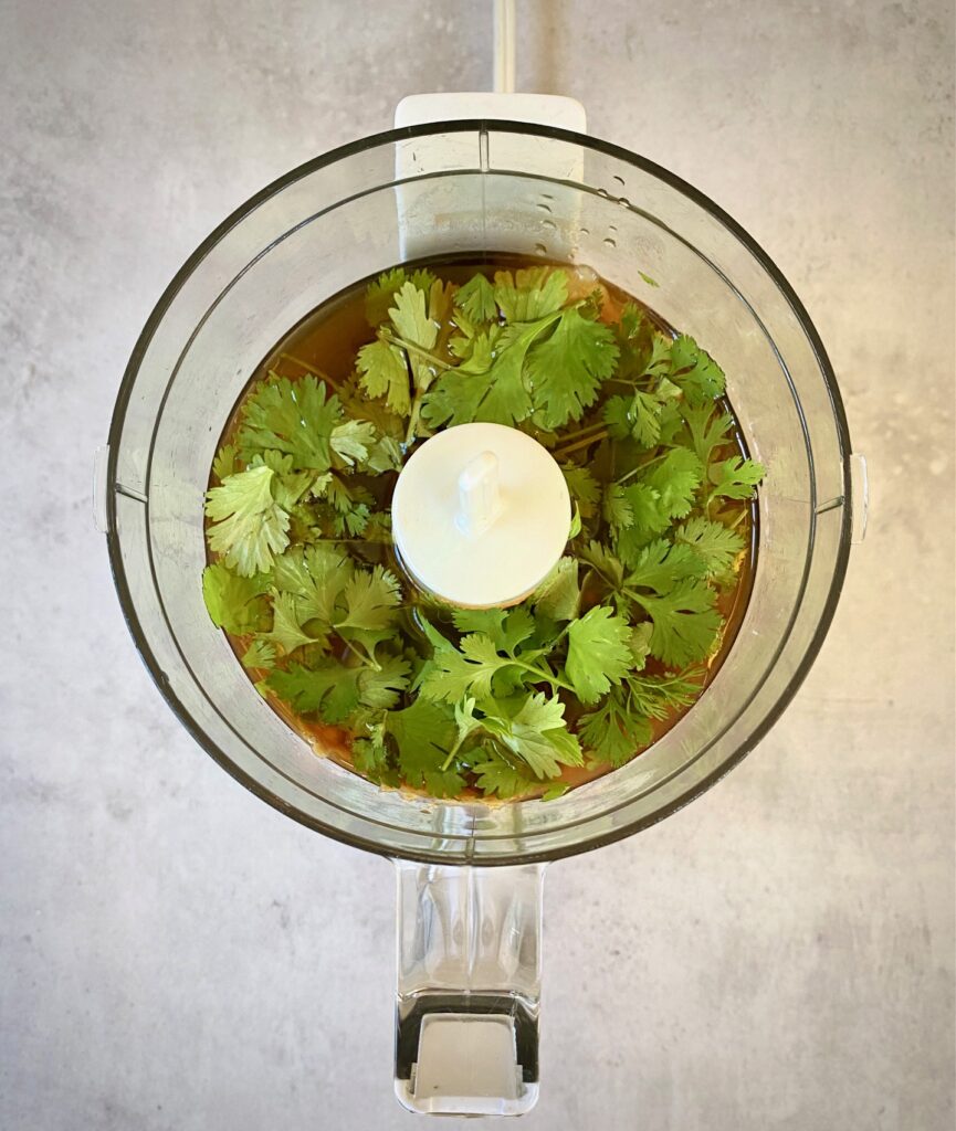 Peanut sauce in mini processor