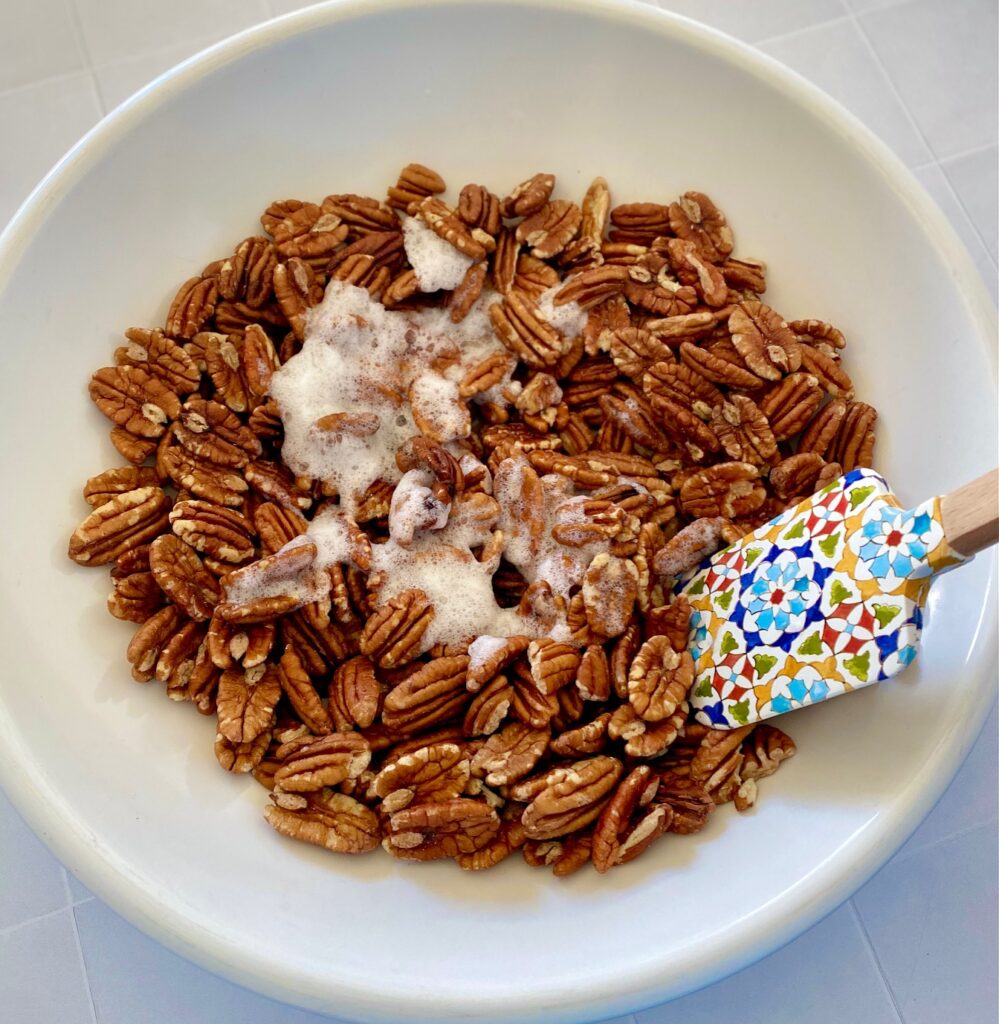 nuts with egg white