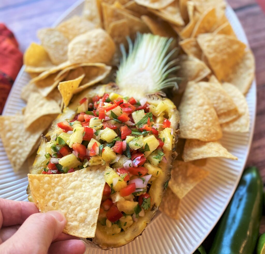 Enjoy a bite of salsa