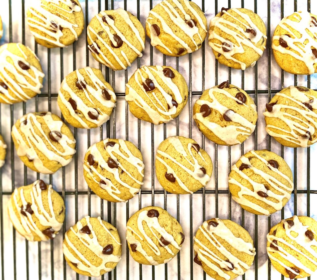 Pumpkin Cookies with Chocolate Chips