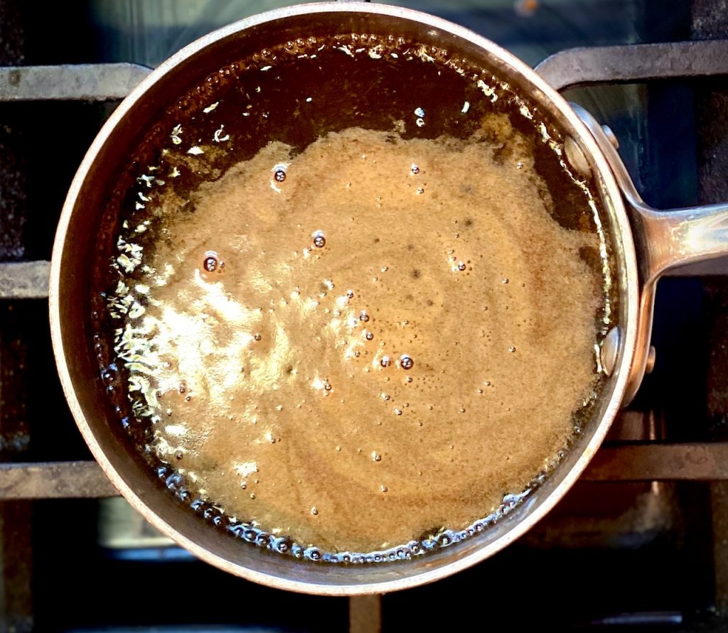 Pumpkin Syrup in pan