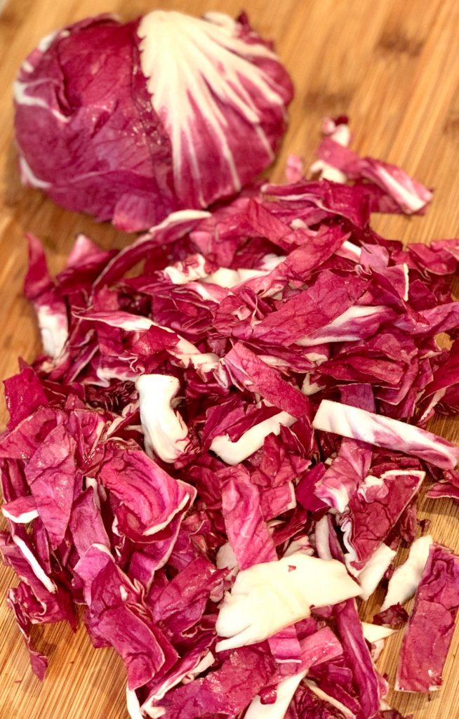 Radicchio cut into slices