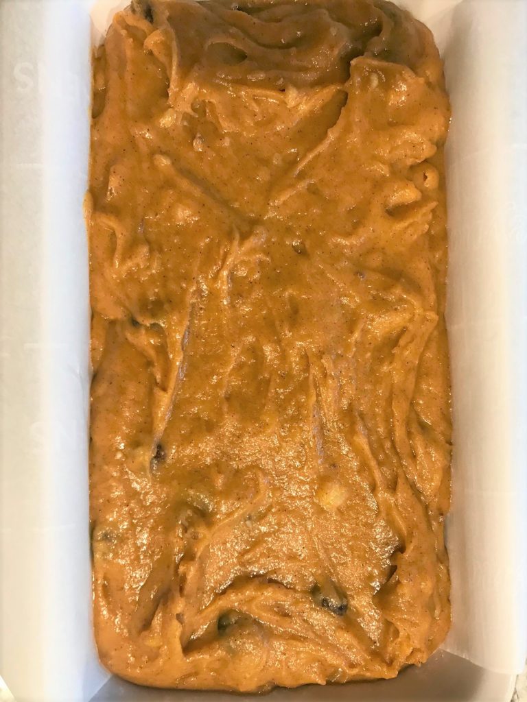Ready to bake Pumpkin Bread