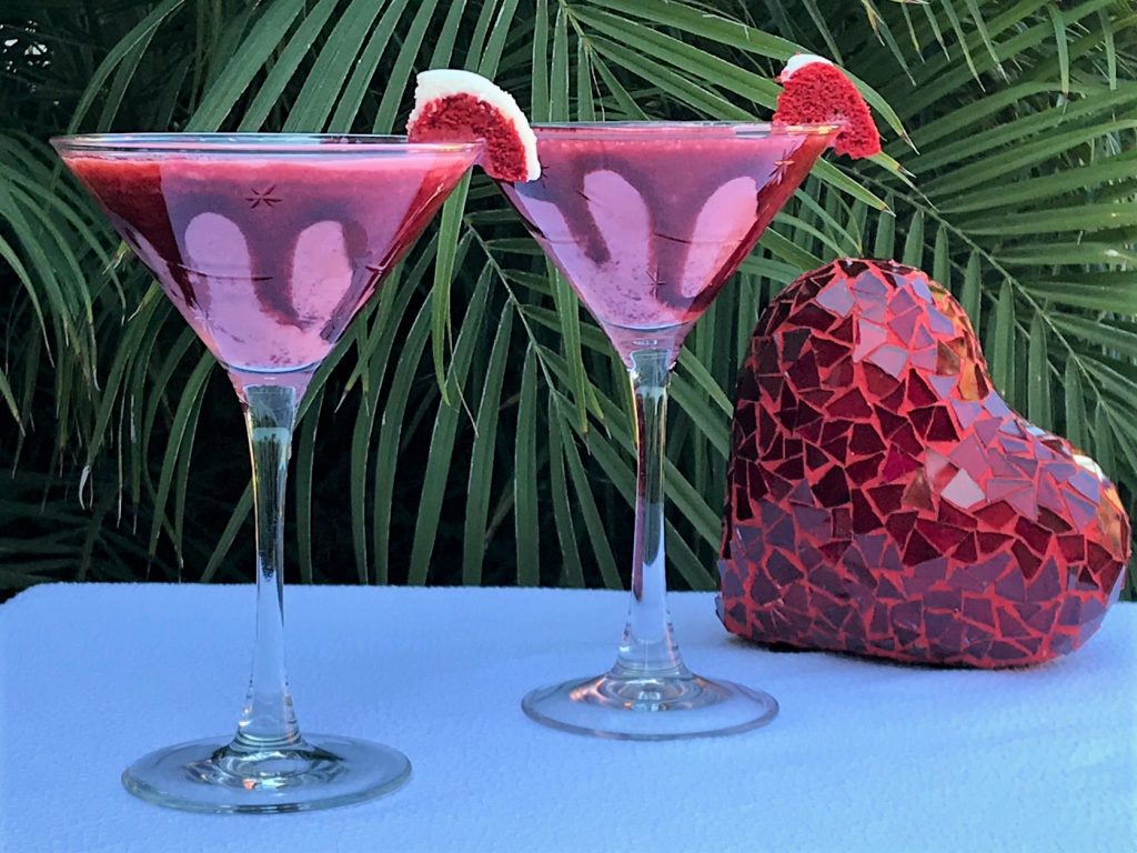 2 Red Velvet Martinis