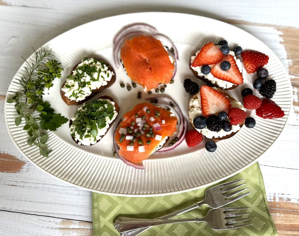 Ricotta cheese toppings