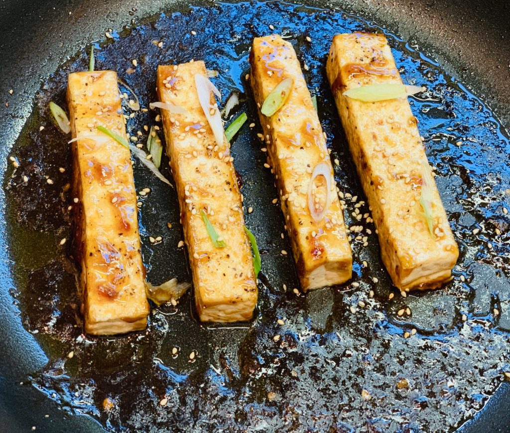Seared Tofu with sauce