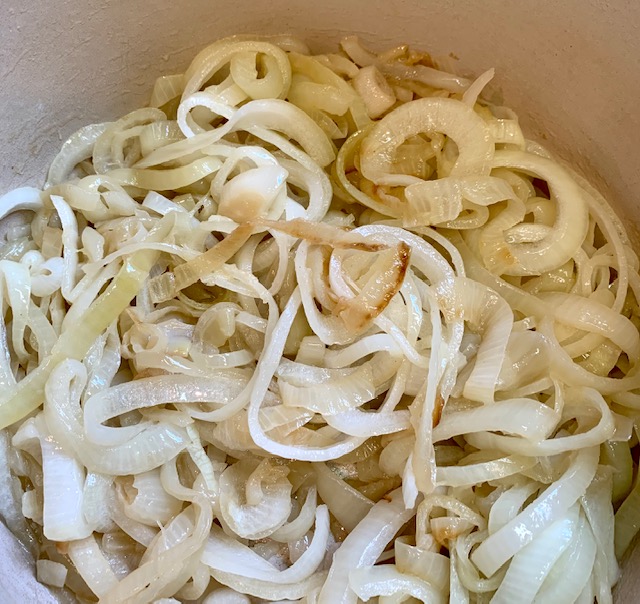 sauteeing onions
