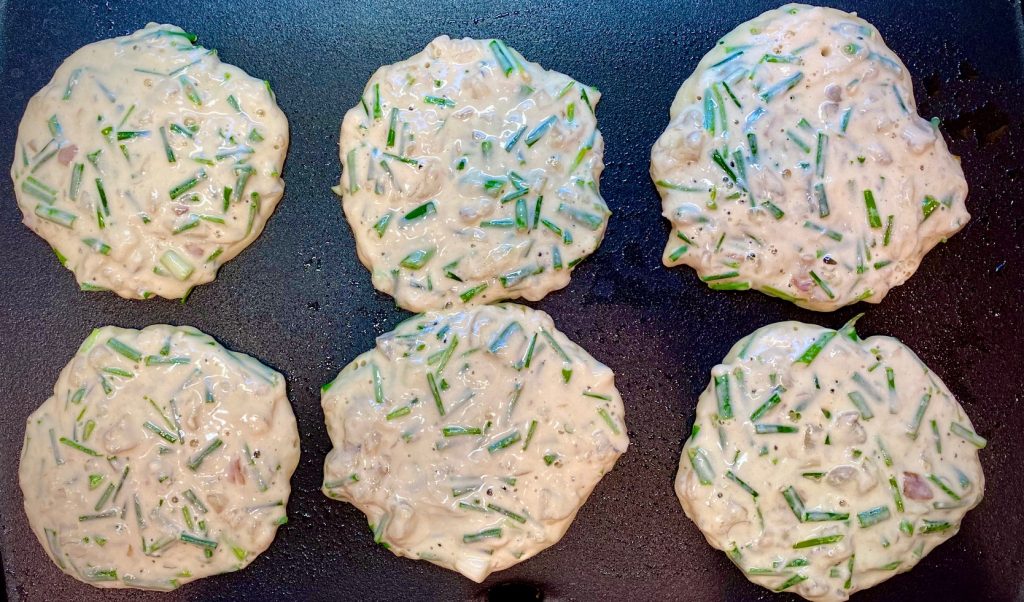 Scallion Pancakes on Griddle