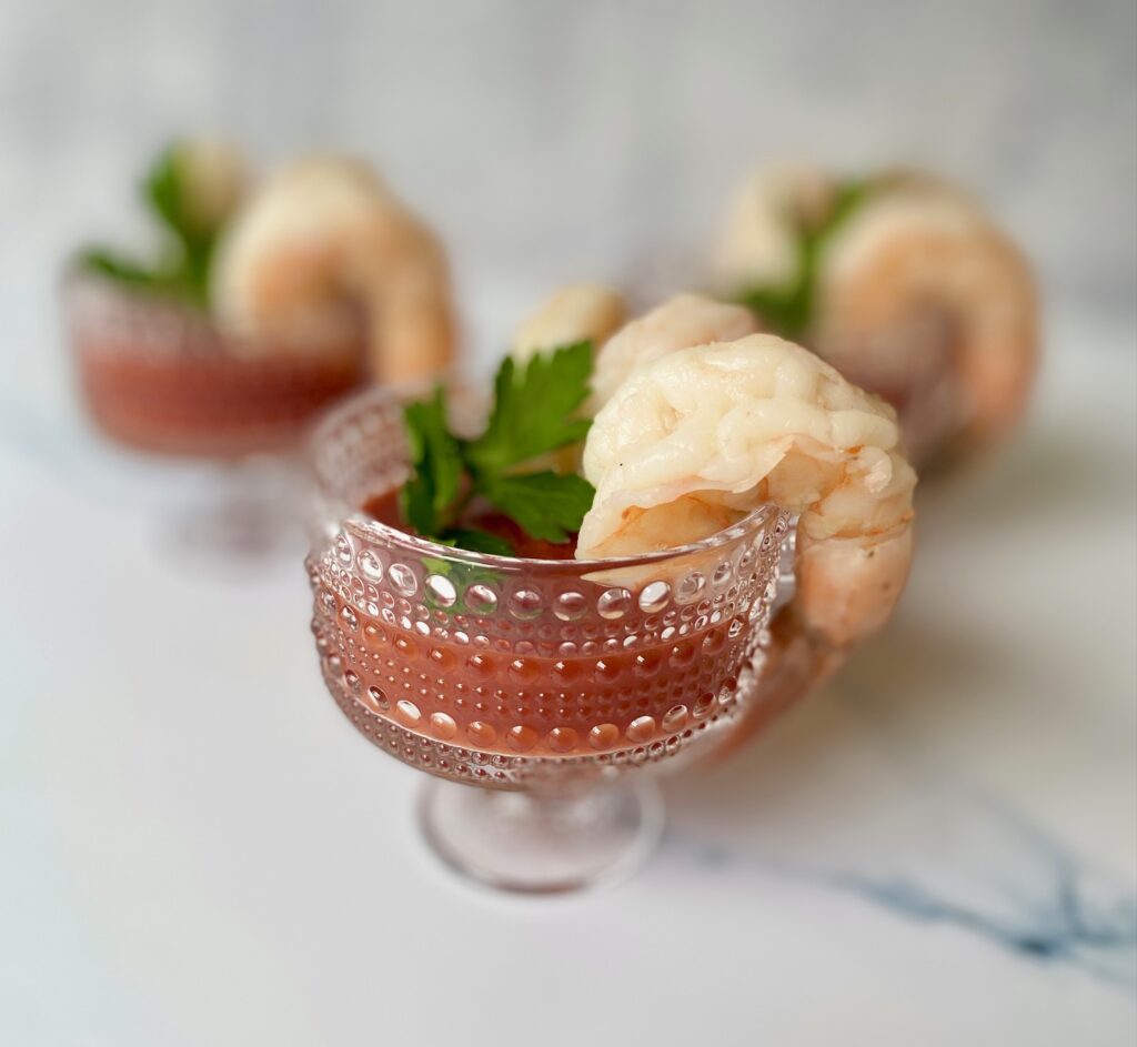 3 shrimp cocktails
