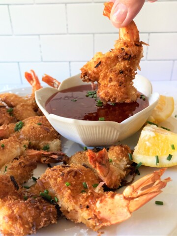 Coconut Shrimp Recipe with sauce
