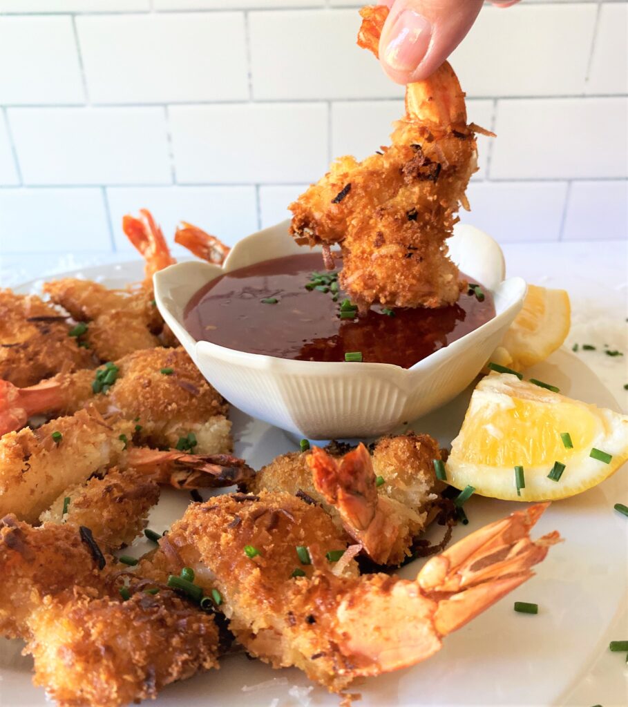 Coconut Shrimp Recipe with sauce