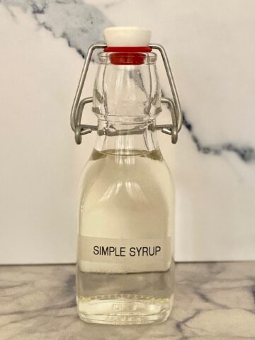 Simple Syrup in a glass jar